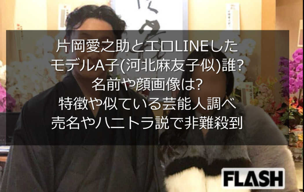 片岡愛之助とlineモデルa子 河北麻友子似 は誰で名前は 売名やハニトラ説 うさぎ好き主婦 ウサ子の日常